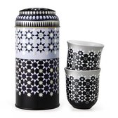 Images d´Orient Kaokab Set van 2 Porseleinen Kopjes 90 ml in Prachtig Geschenkblik