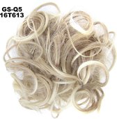 Haar Wrap, Brazilian hairextensions knotje blond 16T613#