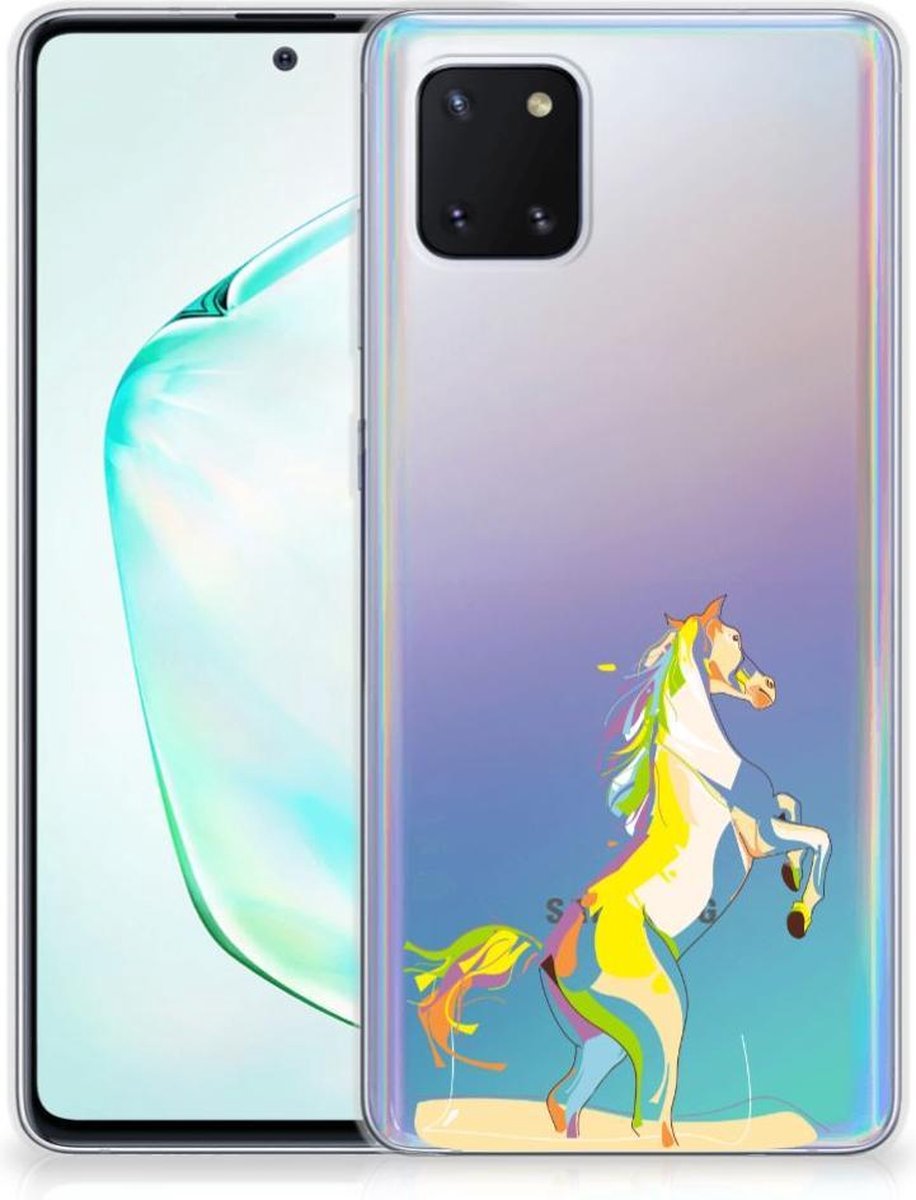 Samsung Galaxy Note 10 Lite Telefoonhoesje met Naam Horse Color