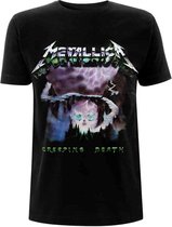 Tshirt Homme Metallica -M- Creeping Death Zwart