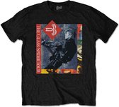 David Bowie Heren Tshirt -M- Glass Spider Tour Zwart