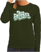 St. Patricksday sweater groen dames 2XL