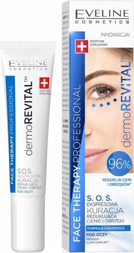Eveline - Face Therapy Professional Dermorevital Treatment S.O.S. Reducing Dark Circles And Swelling Under The Eyes 15Ml