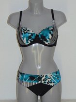 Mila Calella Blauw/Zwart - Bikini Maat: 40