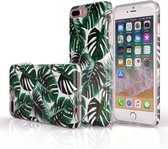 Xssive TPU Back Cover Print voor Apple iPhone 7 Plus - iPhone 8 Plus - Palmblaadjes
