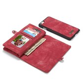 CaseMe Vintage Portemonnee Hoesje iPhone 6S Plus / 6 Plus - Rood