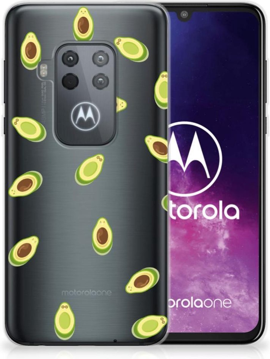 TPU Hoesje voor Motorola One Zoom Siliconen Case Avocado