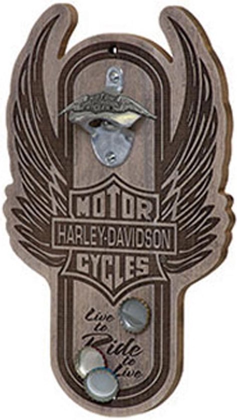 Harley-Davidson Winged Bar & Shield Magnetische Flessenopener