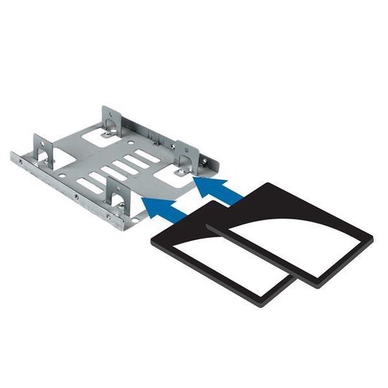 StarTech.com Dubbele 2,5 inch naar 3,5 inch HDD-steun voor SATA harde schijven 2,5 inch naar 3,5 inch steun met 2 schijven voor montagebay van Merkloos — afbeelding 5