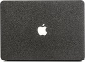 Lunso Geschikt voor MacBook Air 13 inch (2018-2019) cover hoes - case - Glitter zwart