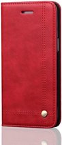 Samsung Galaxy S8 Vintage Portemonnee Hoesje Rood