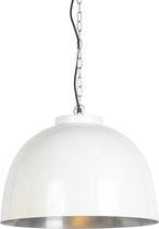 QAZQA hoodi - Industriele Hanglamp - 1 lichts - H 1450 mm - Wit - Industrieel - Woonkamer | Slaapkamer | Keuken