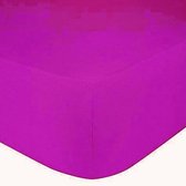 Het Ultieme Zachte Hoeslaken- Jersey -Stretch -100% Katoen -2Persoons-140x200x30cm-Roze