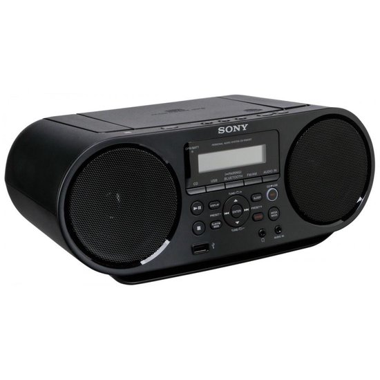 zoon Wild kampioen Sony ZS-RS60BT - Radio/cd speler met Bluetooth - Zwart | bol.com