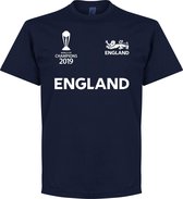 Engeland Cricket World Cup Winners T-Shirt - Navy - L