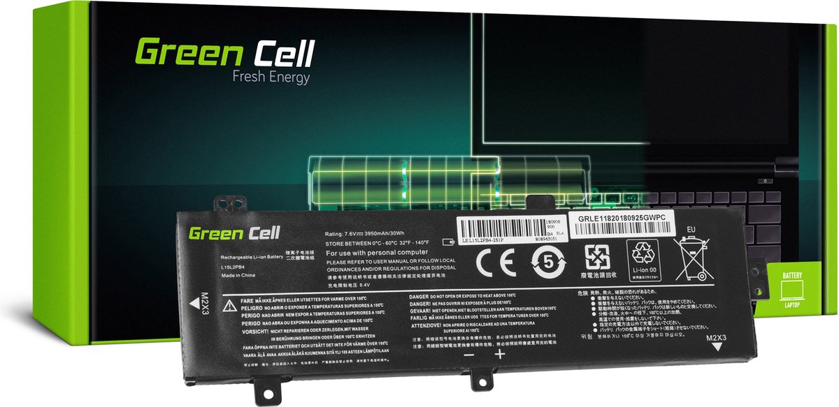 GREEN CELL Batterij voor Lenovo V310 V310-14 V310-15 V510 V510-14 V510-15 / 3950 mAh 7.6 V