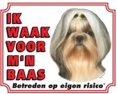 Shih Tzu Waakbord - Ik waak voor mijn baas