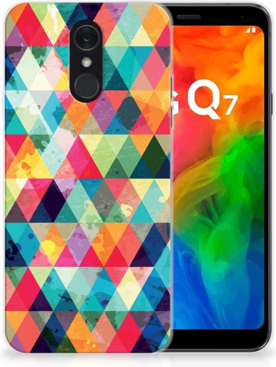 LG Q7 TPU bumper Geruit
