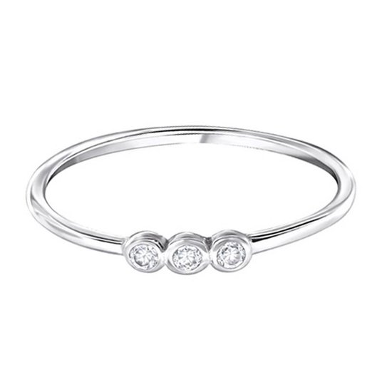 Armband kralen buis edelsteen 6 mm - Zilver & Zoet