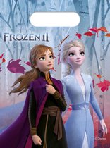 Disney Frozen 2 thema uitdeelzakjes 6x stuks - Kinderfeestje/verjaardag uitdeelzakjes feestzakjes