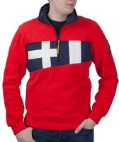 Gaastra ® Heren Fleece Pullover Flag, rood