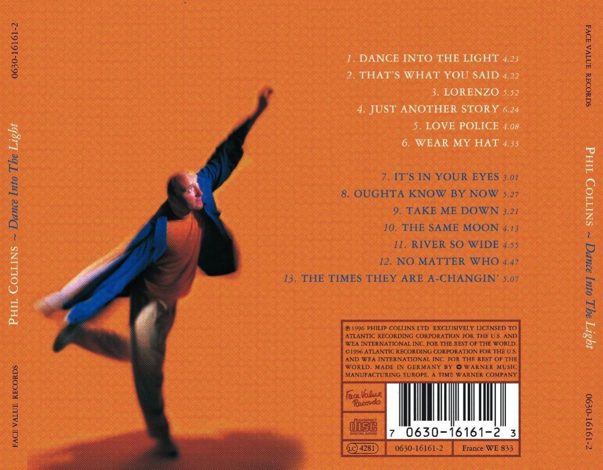 Dance Into The Light, Phil Collins CD (album) Muziek bol