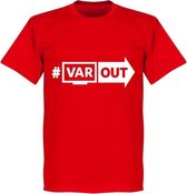 VARout T-Shirt - Rood/ Wit - M