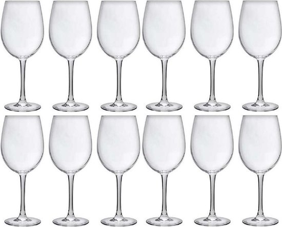 12x Luxe wijnglazen voor rode wijn 480 ml - 48 cl - Rode wijn glazen - Wijn  drinken -... | bol.com