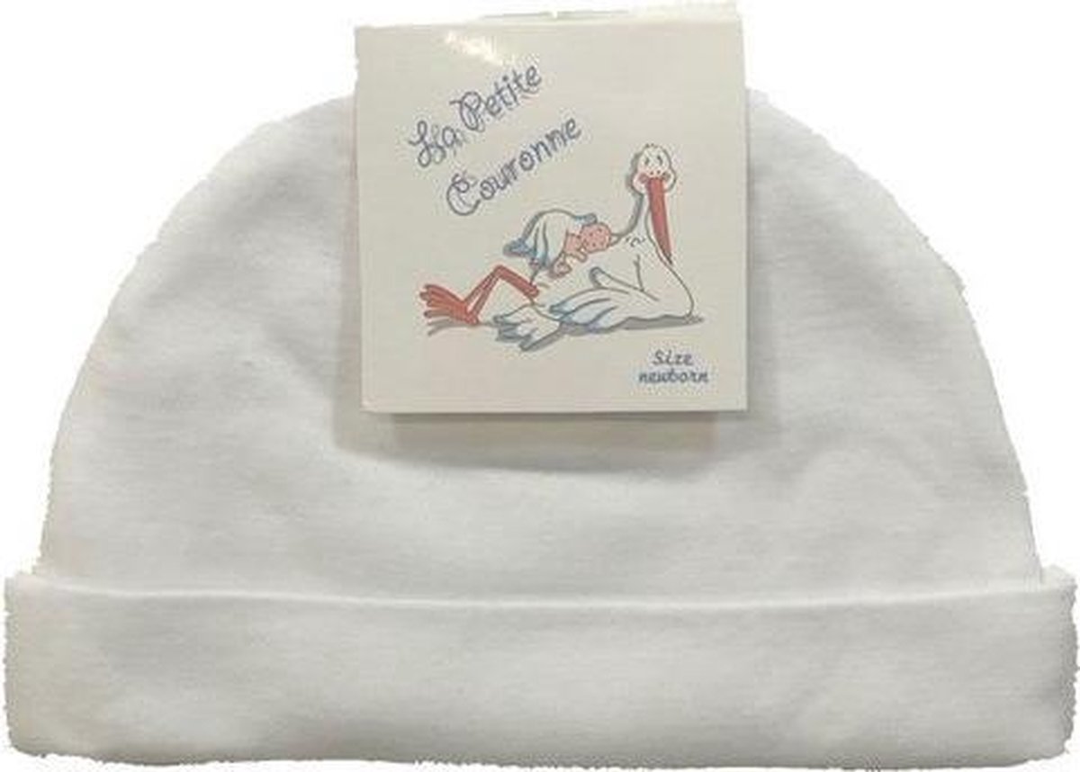 La Petite Couronne Mutsje Uni Wit Maat 56
