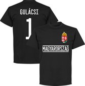 Hongarije Gulácsi 1 Team T-Shirt - Zwart - XXXL