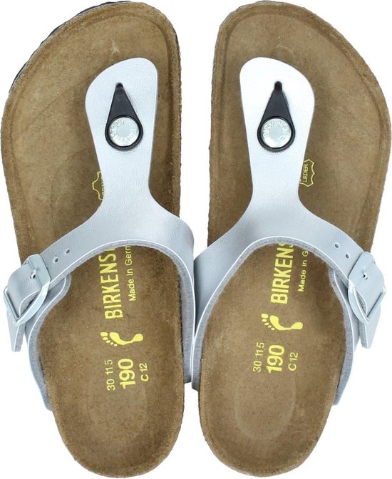 Birkenstock Jongens Slippers Gizeh Kids Zilver Maat 36 bol