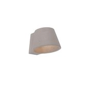 QAZQA concrete - Industriele Wandlamp voor binnen - 1 lichts - D 185 mm - Grijs - Industrieel -  Woonkamer | Slaapkamer | Keuken