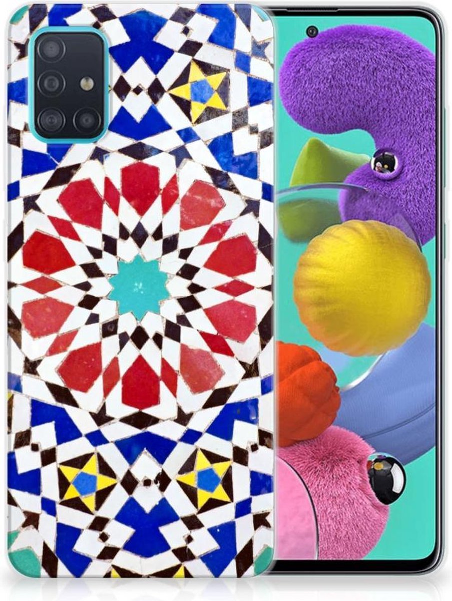 Samsung Galaxy A51 TPU Siliconen Hoesje Mozaïek