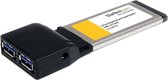 StarTech 2-poorts ExpressCard SuperSpeed USB 3.0 kaartadapter met UASP-ondersteuning