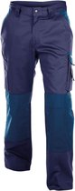 Dassy Boston Tweekleurige werkbroek met kniezakken 200426 (300 g/m2) - binnenbeenlengte Standaard (81-86 cm) - Marineblauw/Korenblauw - 50