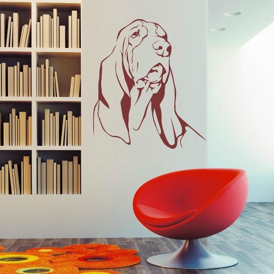3D Sticker Decoratie BASSET HOUND HOND Vinyl Wall Art Sticker Kamer Decoratie Muurschildering Decoratie Stickers Voor Home Decor