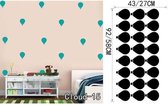 3D Sticker Decoratie Sky Cloud Luchtballon Vinyl Verwijderbare Woondecoratie Kinderen Kinderkamer Kind Baby Slaapkamer Muurschildering Muurstickers Decal voor Jongen Meisje - Cloud