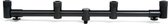 X2 Chunky Black Buzzerbar - 4 rod - 38-52cm - Zwart - Buzzerbar - Hengelsteun voor 4 hengels - Karper - Rodpod