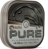 Guru Pure Fluorocarbon - 0.16mm - 50m - Transparant