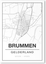 Poster/plattegrond BRUMMEN - 30x40cm