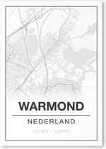 Poster/plattegrond WARMOND - 30x40cm