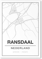 Poster/plattegrond RANSDAAL - 30x40cm