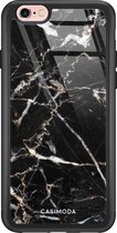 iPhone 6/6s hoesje glass - Marmer zwart | Apple iPhone 6/6s case | Hardcase backcover zwart