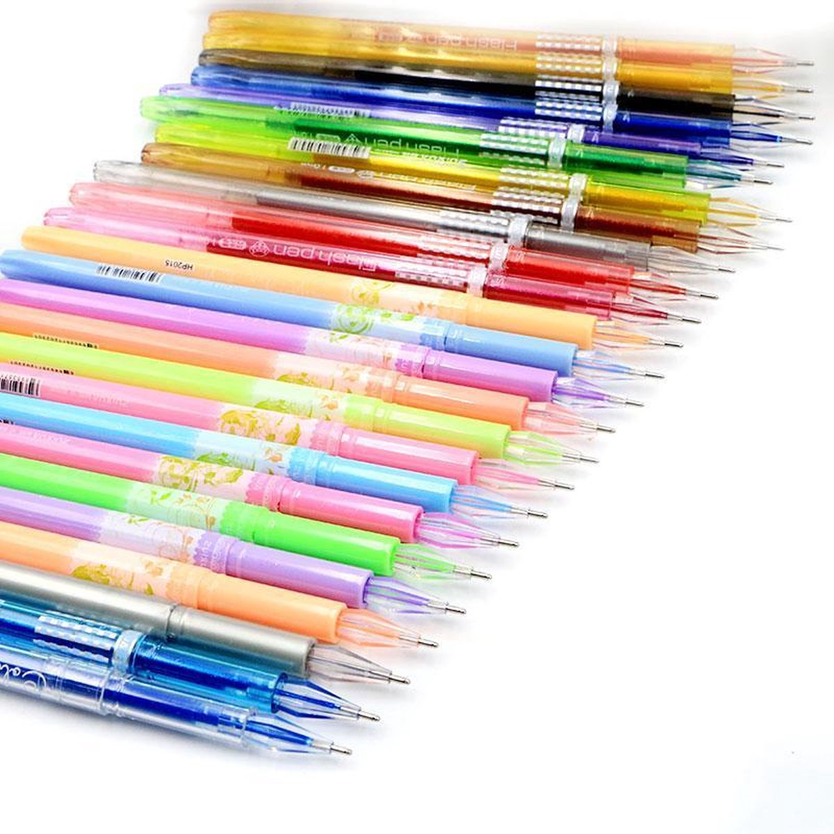 Lot de 48 stylos à encre gel de couleur - Ensemble de stylos à