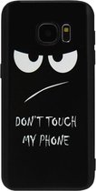 ADEL Siliconen Back Cover Softcase Hoesje Geschikt voor Samsung Galaxy S6 Edge - Don't Touch My Phone