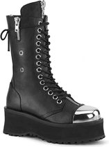 Demonia Laarzen -44 Shoes- GRAVEDIGGER-14 Zwart