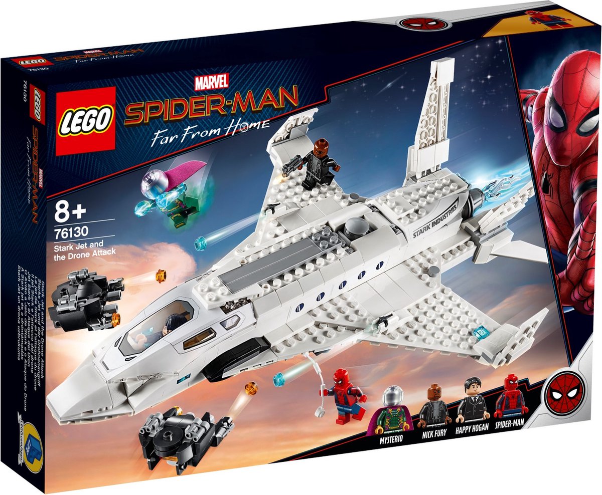 LEGO Marvel - Iron Man Tony Stark Jet - Avengers - Spiderman - 76130 - LEGO
