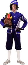Piet Kostuum | Vliegensvlugge Daken Piet Blauw Zilver Kostuum | Maat 58 | Sinterklaas | Verkleedkleding