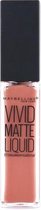 Maybelline Color Sensational Vivid Matte Liquid Lipgloss - 50 Nude Thrill