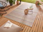 Tapis d'intérieur & d'extérieur Pin - rose / or 200x290 cm